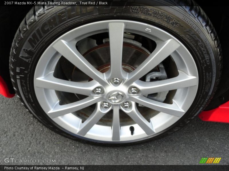 True Red / Black 2007 Mazda MX-5 Miata Touring Roadster