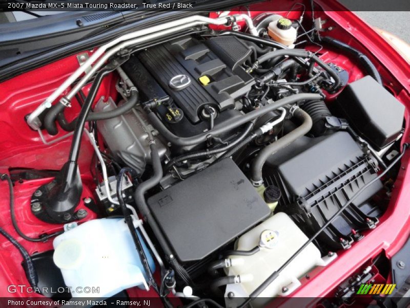 True Red / Black 2007 Mazda MX-5 Miata Touring Roadster