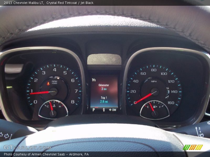 Crystal Red Tintcoat / Jet Black 2013 Chevrolet Malibu LT