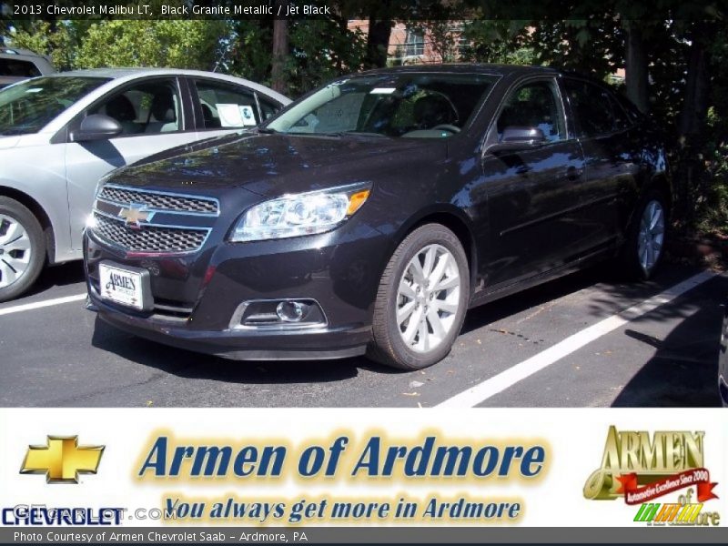 Black Granite Metallic / Jet Black 2013 Chevrolet Malibu LT