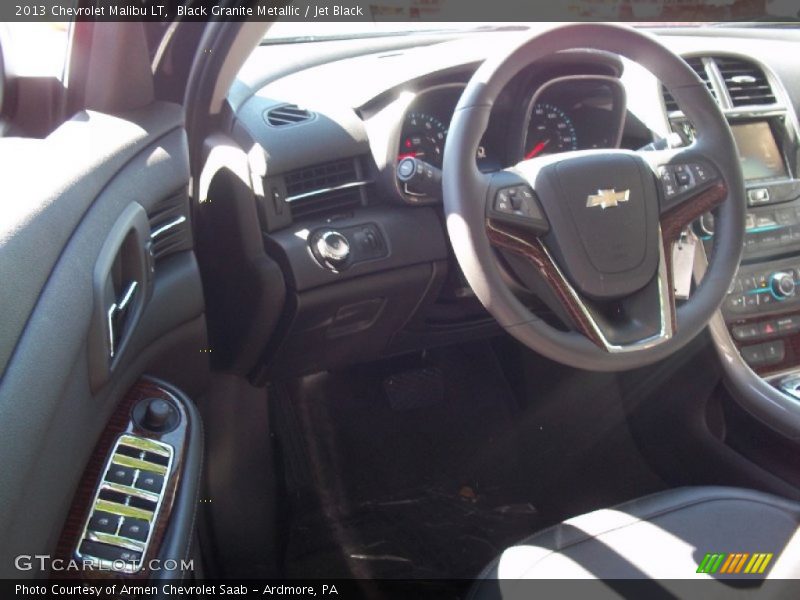 Black Granite Metallic / Jet Black 2013 Chevrolet Malibu LT