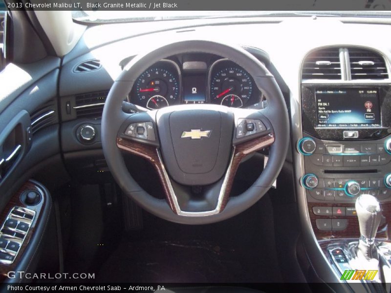 Black Granite Metallic / Jet Black 2013 Chevrolet Malibu LT