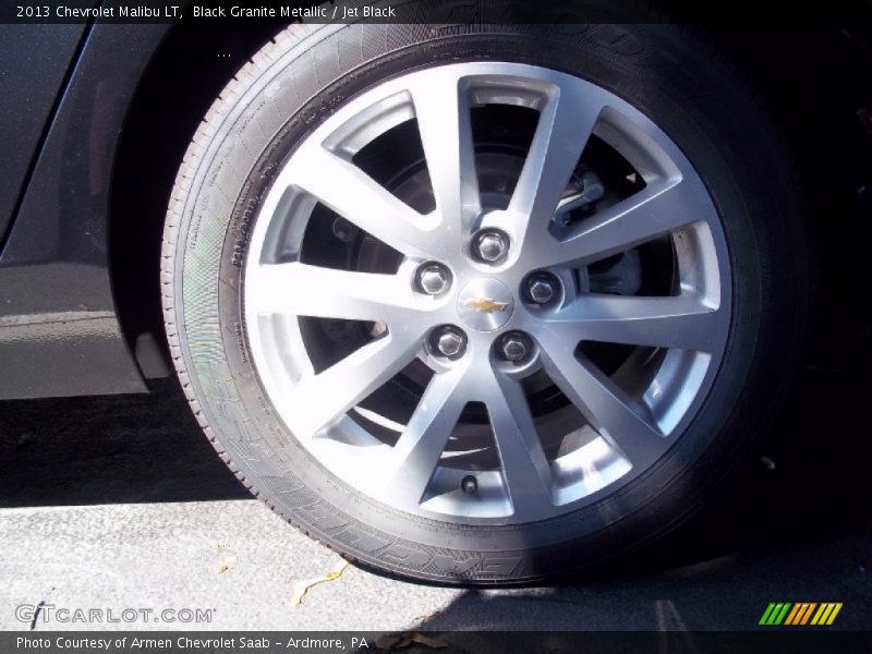 Black Granite Metallic / Jet Black 2013 Chevrolet Malibu LT
