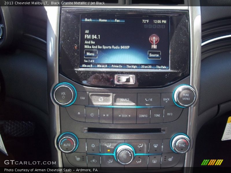 Black Granite Metallic / Jet Black 2013 Chevrolet Malibu LT