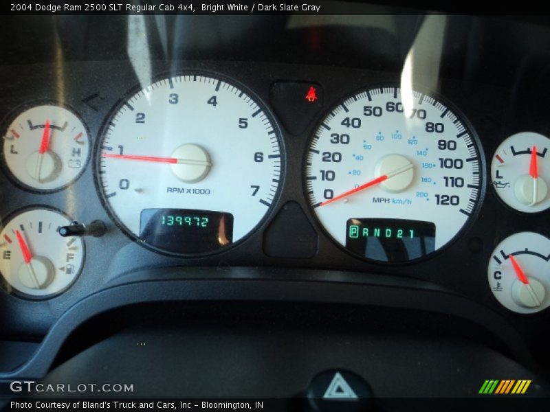 Bright White / Dark Slate Gray 2004 Dodge Ram 2500 SLT Regular Cab 4x4