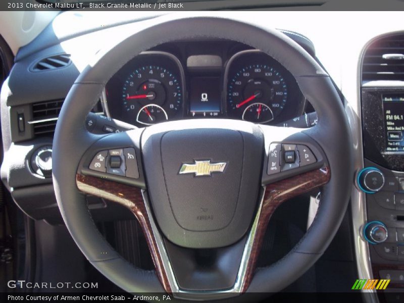 Black Granite Metallic / Jet Black 2013 Chevrolet Malibu LT