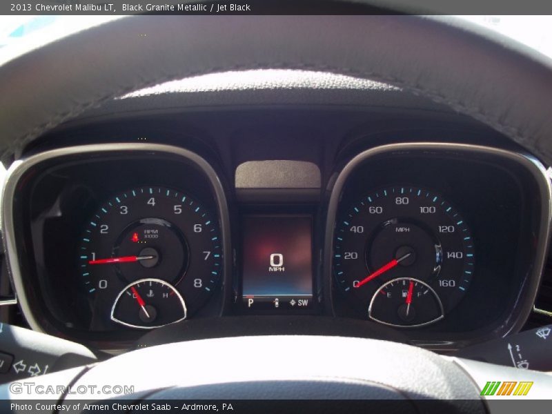 Black Granite Metallic / Jet Black 2013 Chevrolet Malibu LT