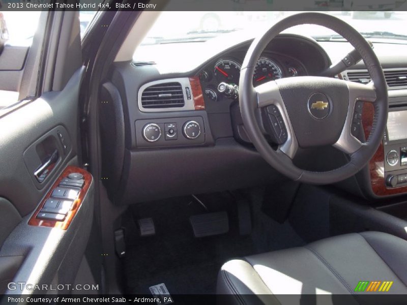  2013 Tahoe Hybrid 4x4 Ebony Interior