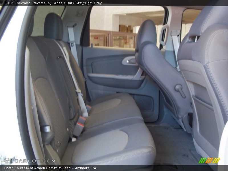 White / Dark Gray/Light Gray 2012 Chevrolet Traverse LS