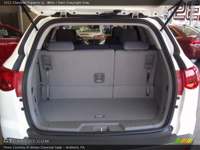 White / Dark Gray/Light Gray 2012 Chevrolet Traverse LS