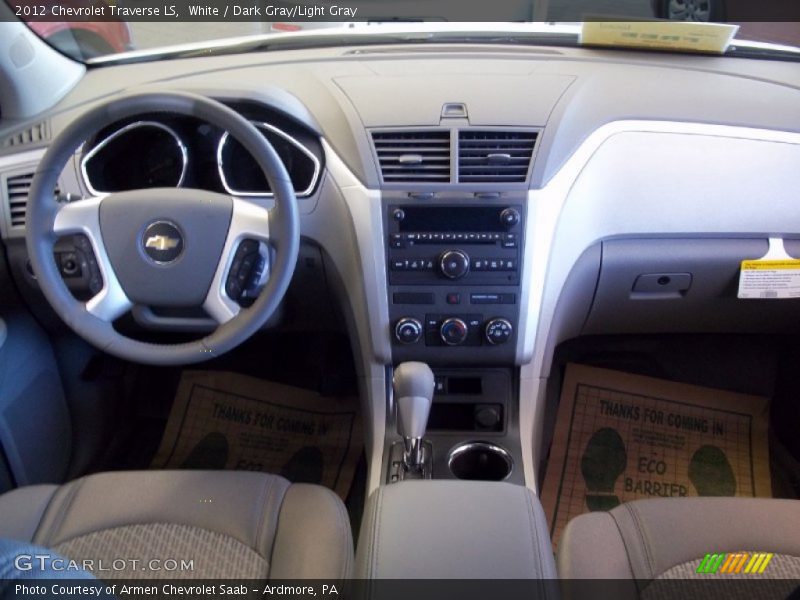 White / Dark Gray/Light Gray 2012 Chevrolet Traverse LS