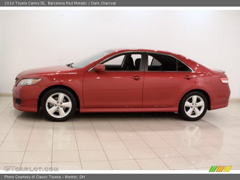 Barcelona Red Metallic / Dark Charcoal 2010 Toyota Camry SE