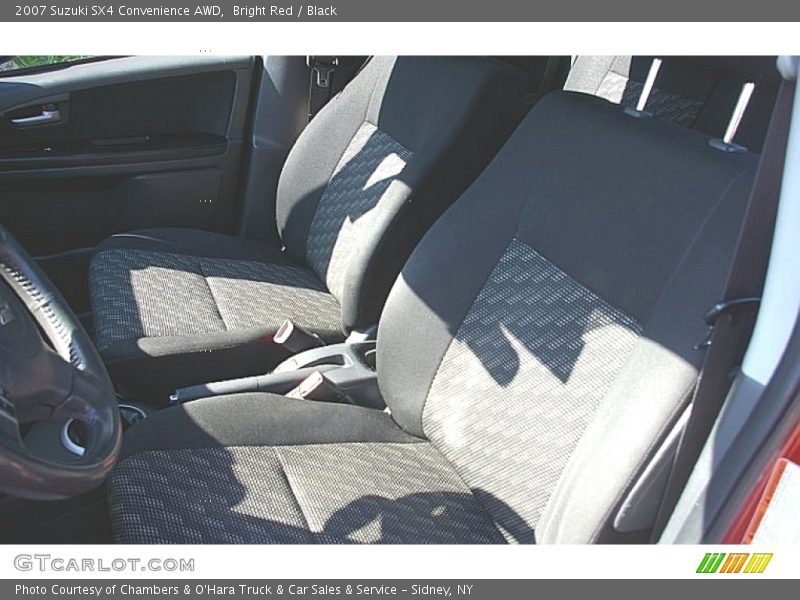 Bright Red / Black 2007 Suzuki SX4 Convenience AWD