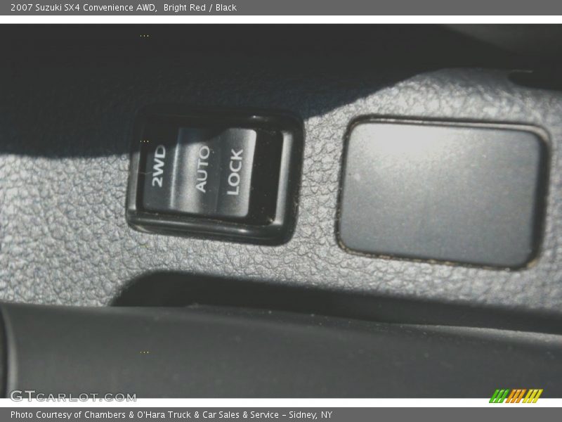 Bright Red / Black 2007 Suzuki SX4 Convenience AWD