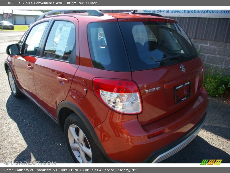 Bright Red / Black 2007 Suzuki SX4 Convenience AWD