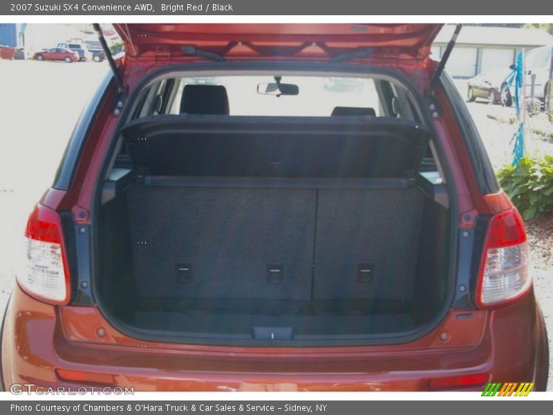 Bright Red / Black 2007 Suzuki SX4 Convenience AWD