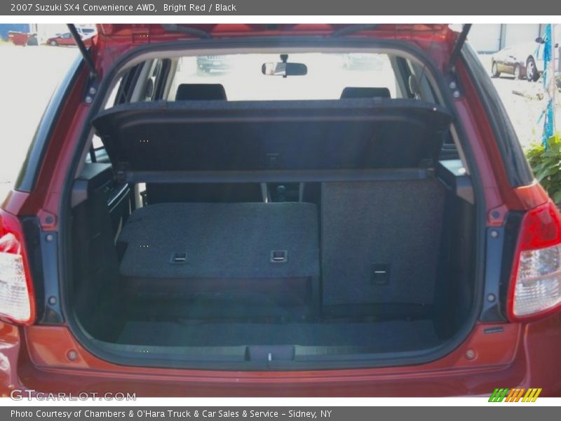 Bright Red / Black 2007 Suzuki SX4 Convenience AWD