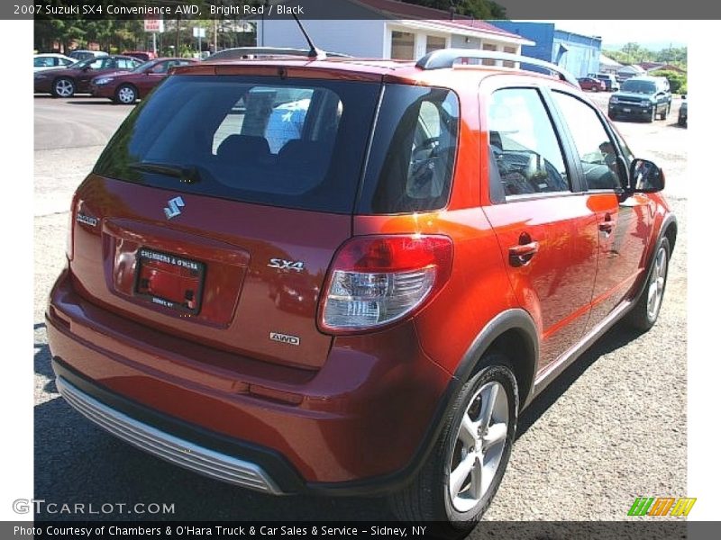 Bright Red / Black 2007 Suzuki SX4 Convenience AWD