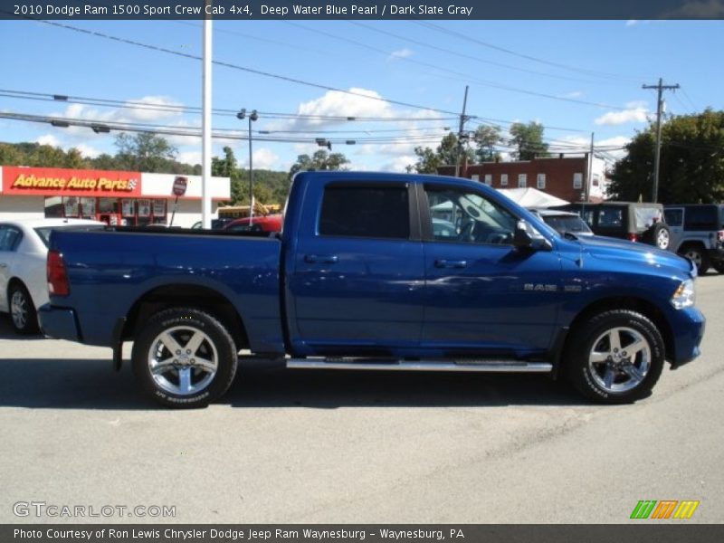 Deep Water Blue Pearl / Dark Slate Gray 2010 Dodge Ram 1500 Sport Crew Cab 4x4