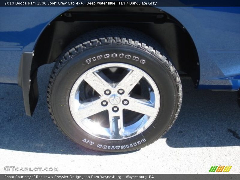 Deep Water Blue Pearl / Dark Slate Gray 2010 Dodge Ram 1500 Sport Crew Cab 4x4