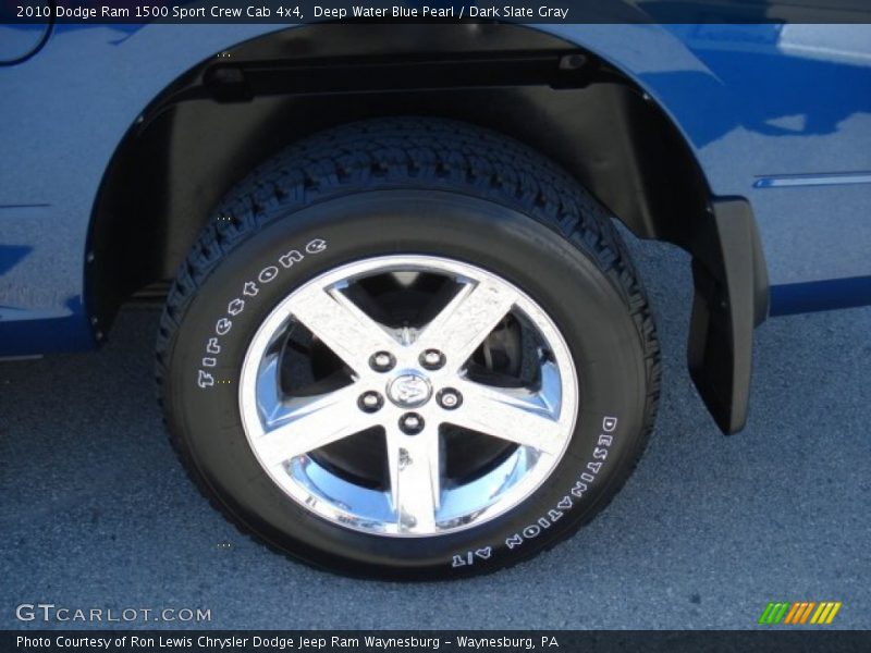 Deep Water Blue Pearl / Dark Slate Gray 2010 Dodge Ram 1500 Sport Crew Cab 4x4