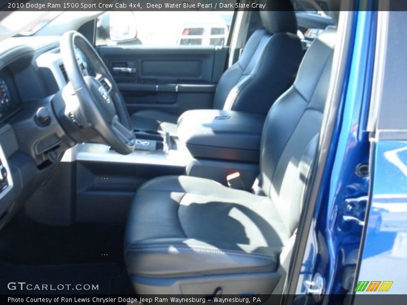 Deep Water Blue Pearl / Dark Slate Gray 2010 Dodge Ram 1500 Sport Crew Cab 4x4