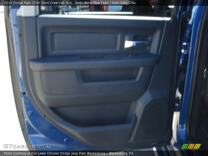 Deep Water Blue Pearl / Dark Slate Gray 2010 Dodge Ram 1500 Sport Crew Cab 4x4