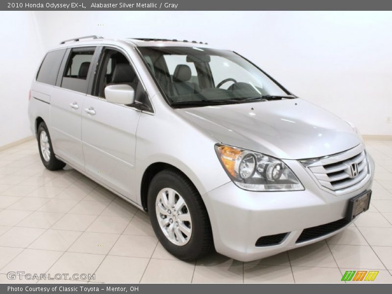Alabaster Silver Metallic / Gray 2010 Honda Odyssey EX-L