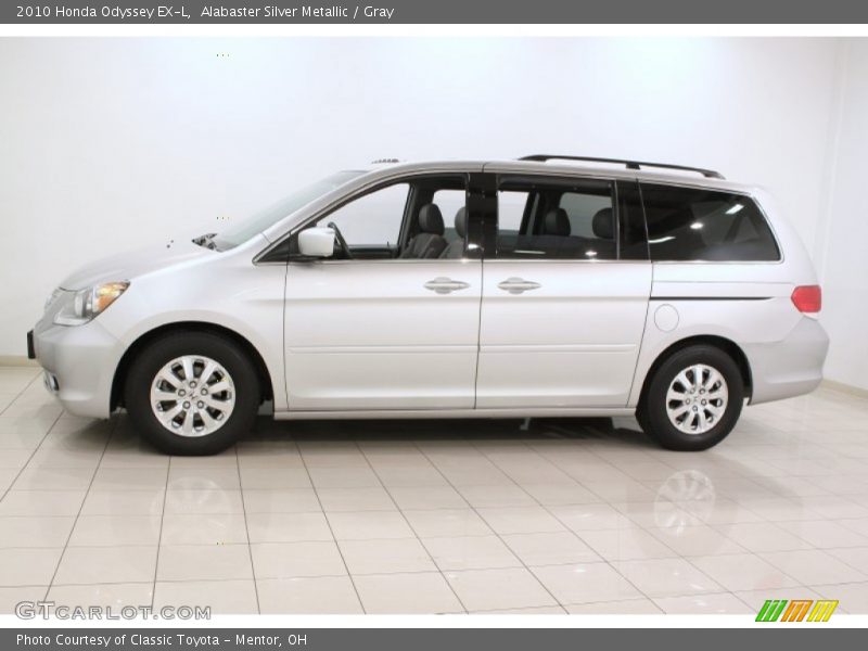 Alabaster Silver Metallic / Gray 2010 Honda Odyssey EX-L