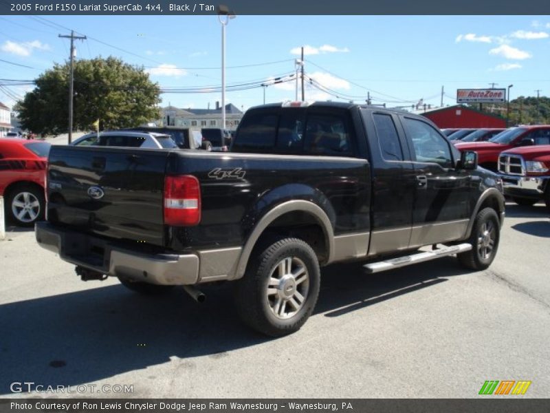 Black / Tan 2005 Ford F150 Lariat SuperCab 4x4