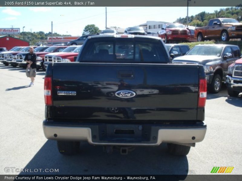 Black / Tan 2005 Ford F150 Lariat SuperCab 4x4