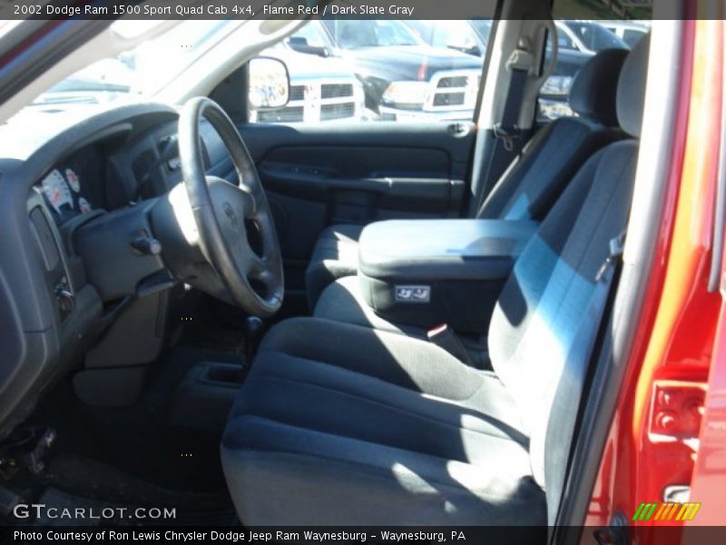 Flame Red / Dark Slate Gray 2002 Dodge Ram 1500 Sport Quad Cab 4x4