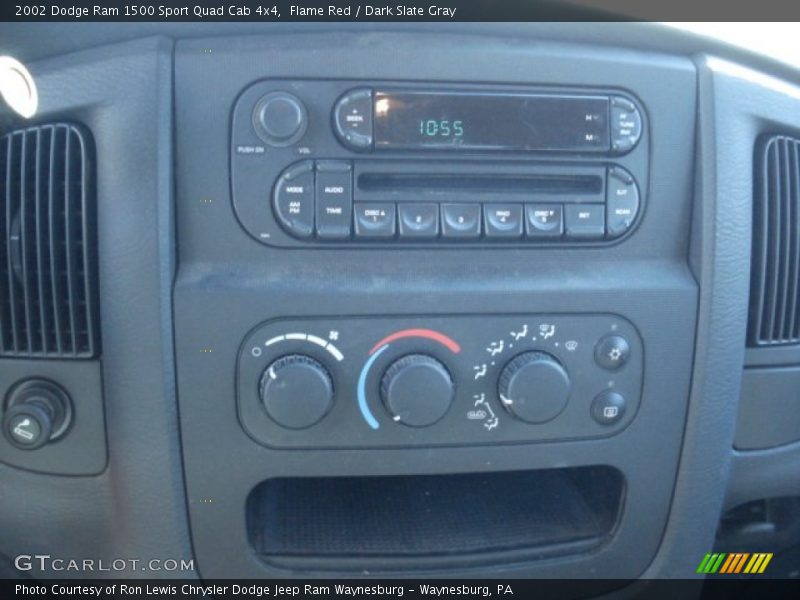 Flame Red / Dark Slate Gray 2002 Dodge Ram 1500 Sport Quad Cab 4x4