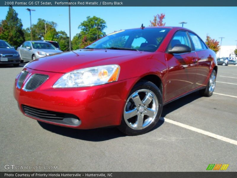 Performance Red Metallic / Ebony Black 2008 Pontiac G6 GT Sedan