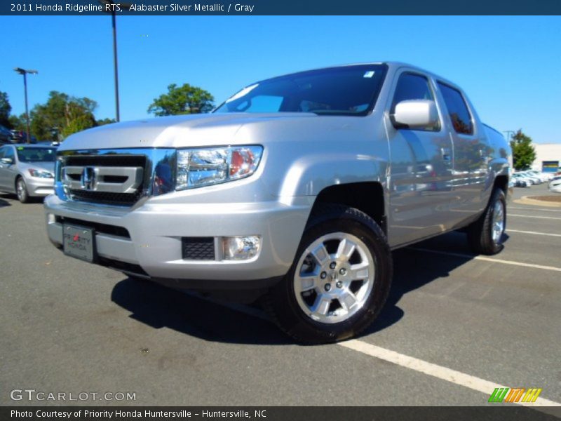 Alabaster Silver Metallic / Gray 2011 Honda Ridgeline RTS