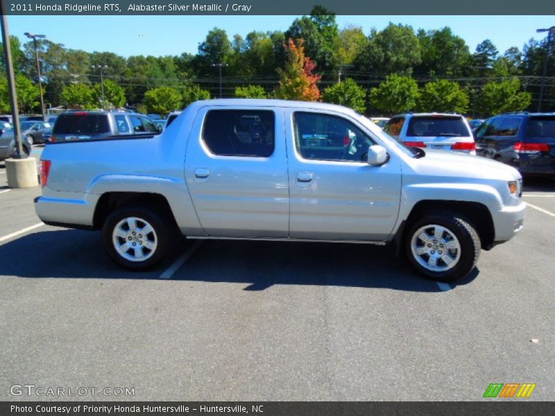 Alabaster Silver Metallic / Gray 2011 Honda Ridgeline RTS