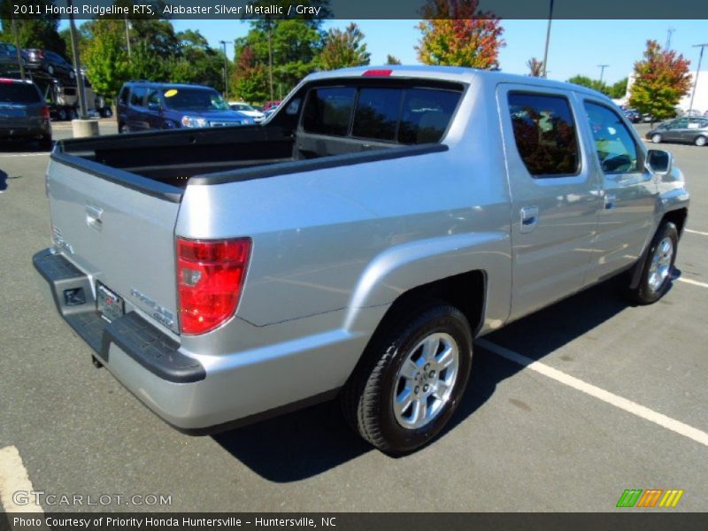 Alabaster Silver Metallic / Gray 2011 Honda Ridgeline RTS