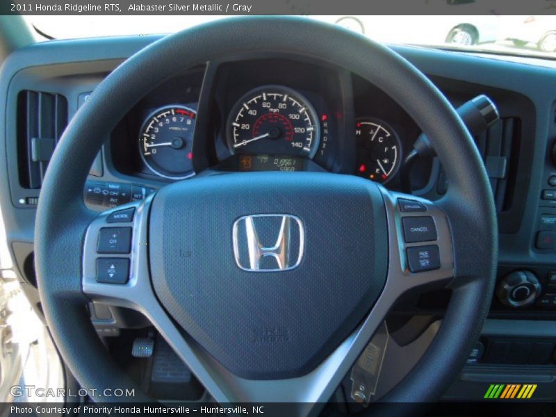 Alabaster Silver Metallic / Gray 2011 Honda Ridgeline RTS