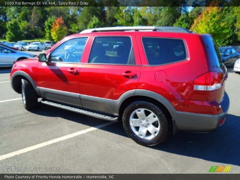 Spicy Red / Gray 2009 Kia Borrego EX V6 4x4