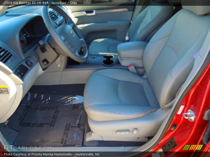 Spicy Red / Gray 2009 Kia Borrego EX V6 4x4