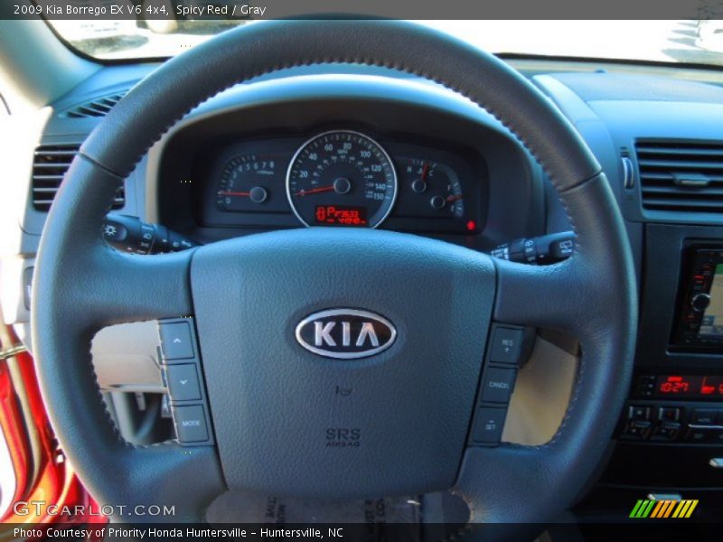 Spicy Red / Gray 2009 Kia Borrego EX V6 4x4