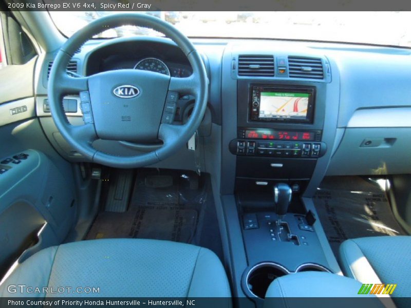 Spicy Red / Gray 2009 Kia Borrego EX V6 4x4