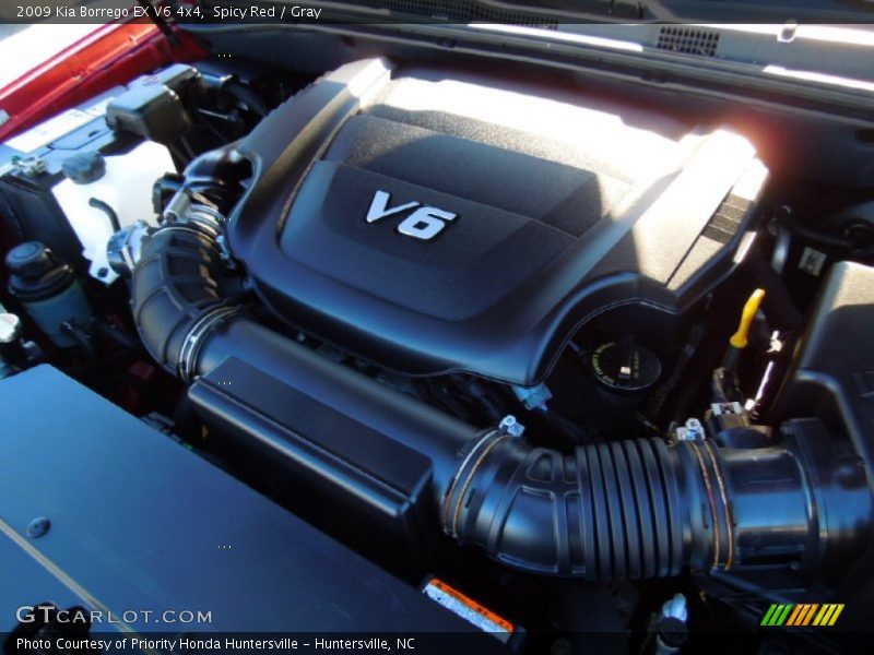 Spicy Red / Gray 2009 Kia Borrego EX V6 4x4