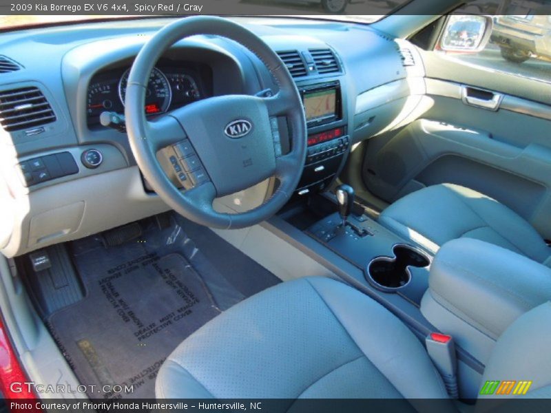 Spicy Red / Gray 2009 Kia Borrego EX V6 4x4