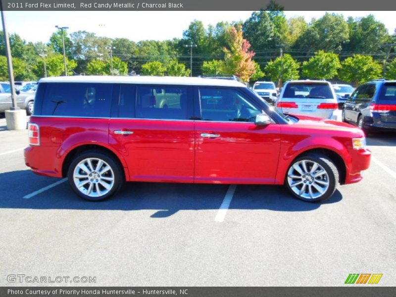 Red Candy Metallic / Charcoal Black 2011 Ford Flex Limited