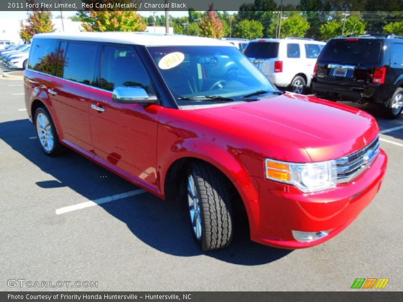 Red Candy Metallic / Charcoal Black 2011 Ford Flex Limited
