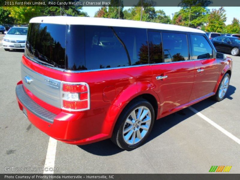 Red Candy Metallic / Charcoal Black 2011 Ford Flex Limited