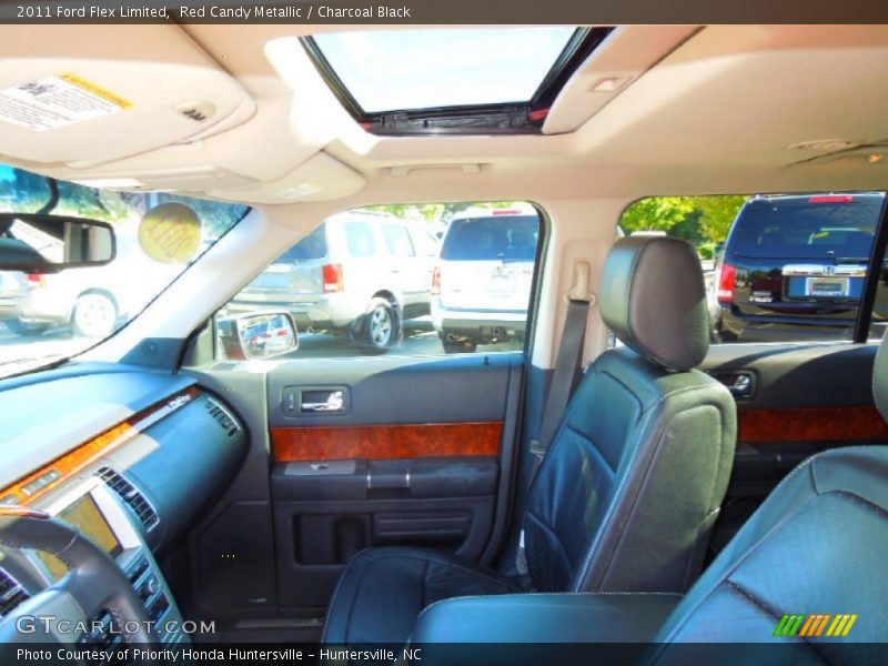 Red Candy Metallic / Charcoal Black 2011 Ford Flex Limited