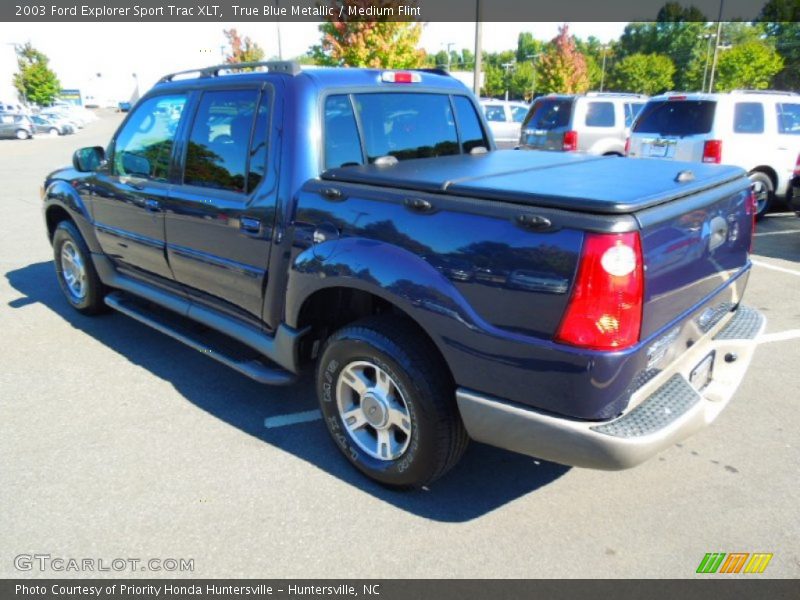 True Blue Metallic / Medium Flint 2003 Ford Explorer Sport Trac XLT