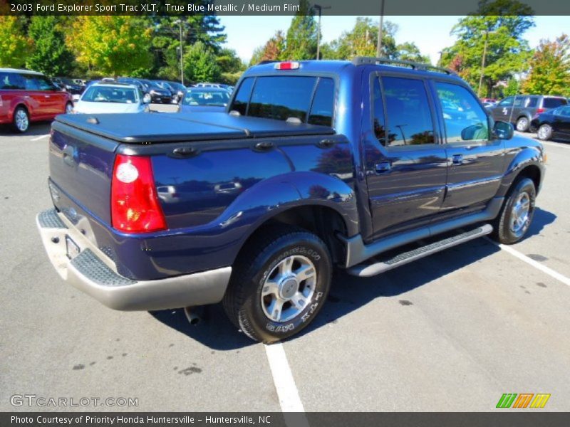 True Blue Metallic / Medium Flint 2003 Ford Explorer Sport Trac XLT